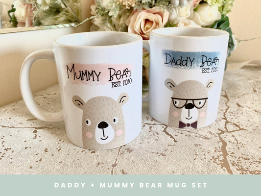 Mummy & Daddy Bear Mug Set