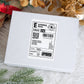 Santa Claus Shipping Label