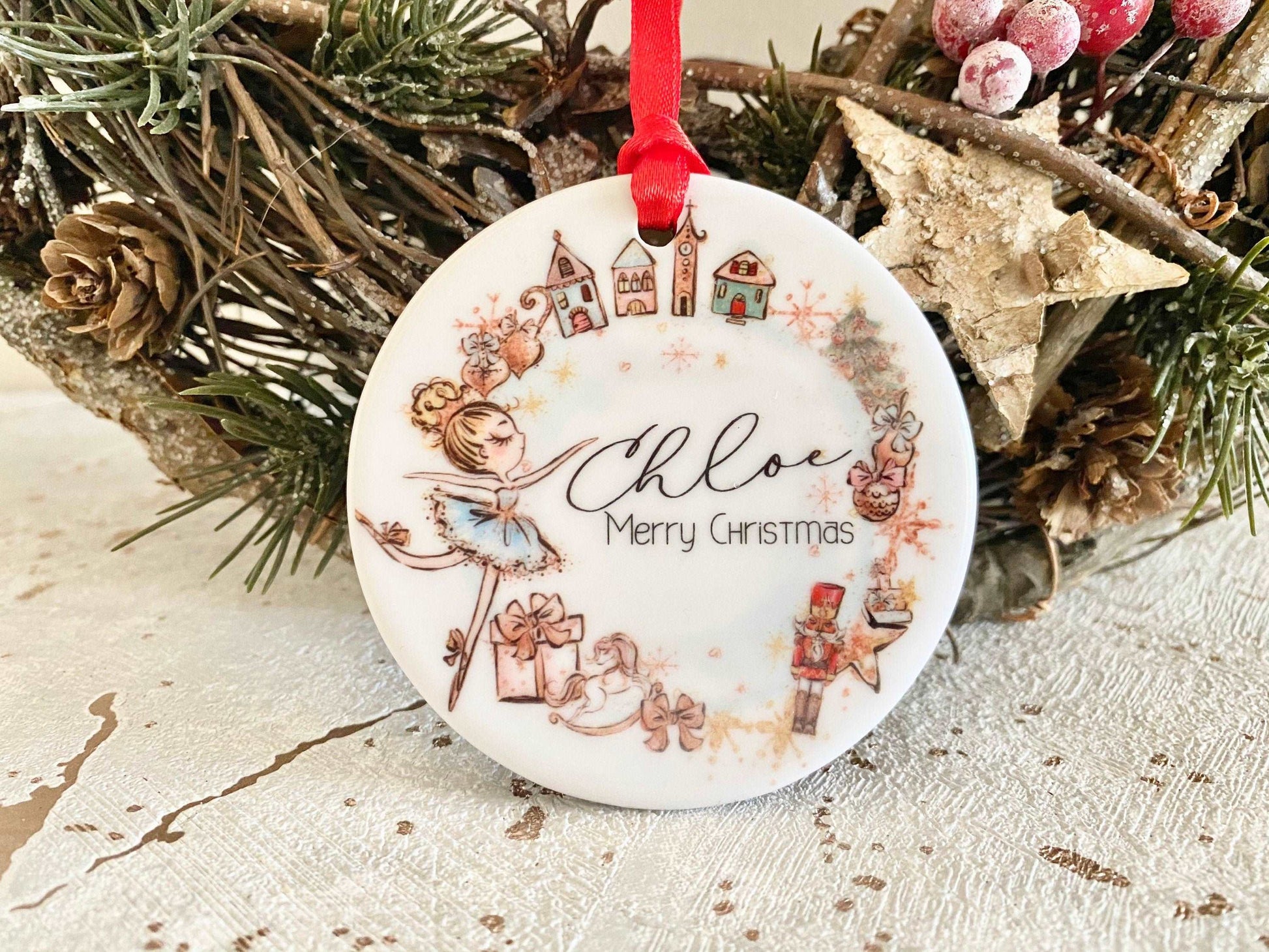 Ballerina Christmas ornament